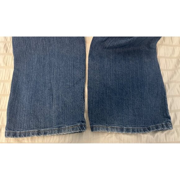 Cabelas Womens Dark Denim Straight Leg Jeans Size 16 Short - Picture 4 of 12